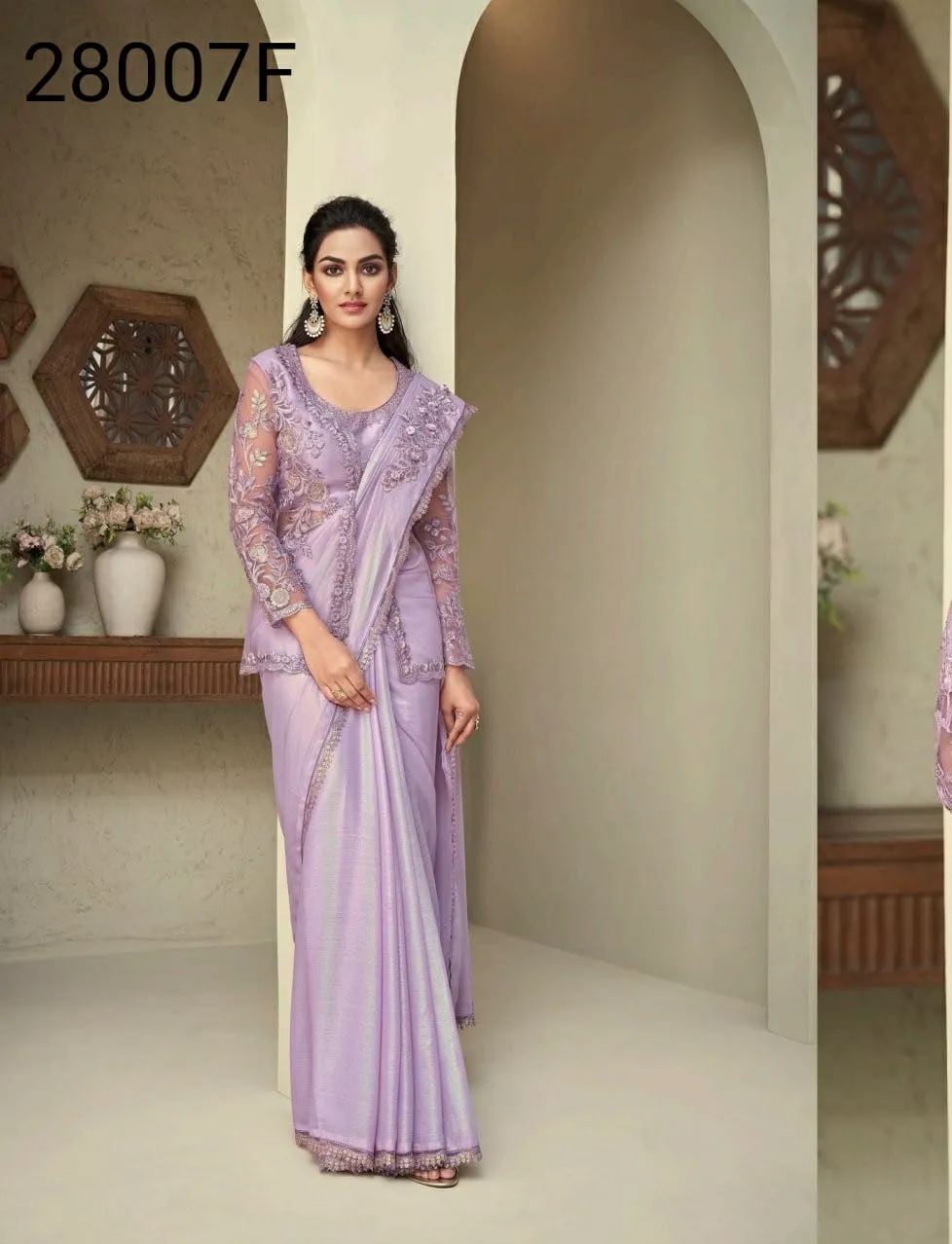 Beautiful Designer Party Wear important Silk Saree