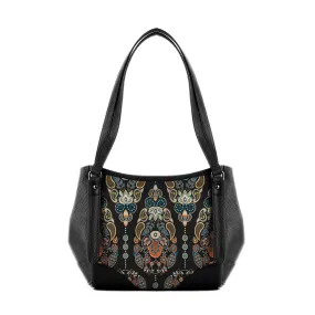 Black Leather Tote Bag Agy