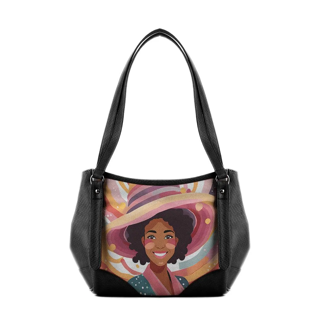 Black Leather Tote Bag baroness