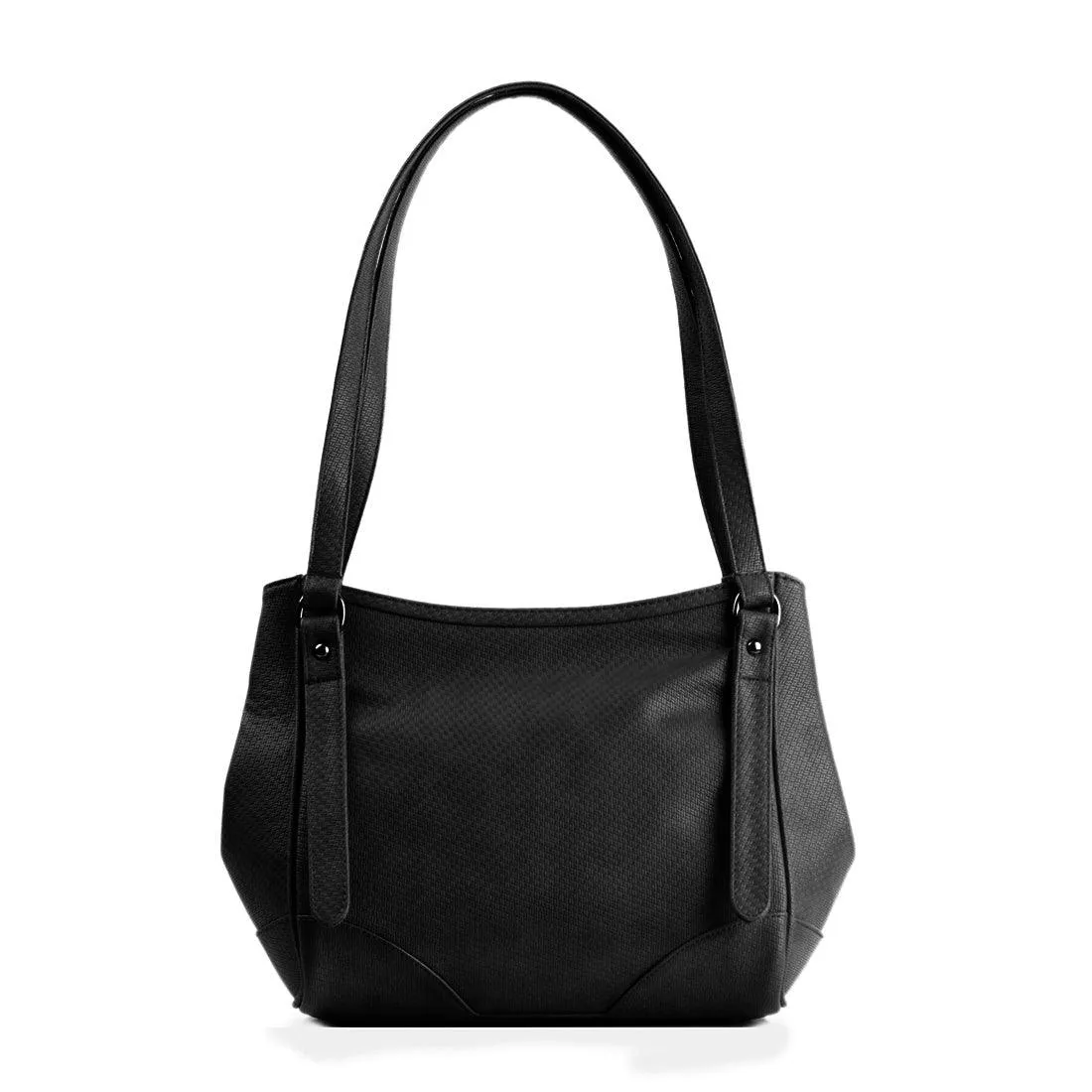 Black Leather Tote Bag The Grey Rocks