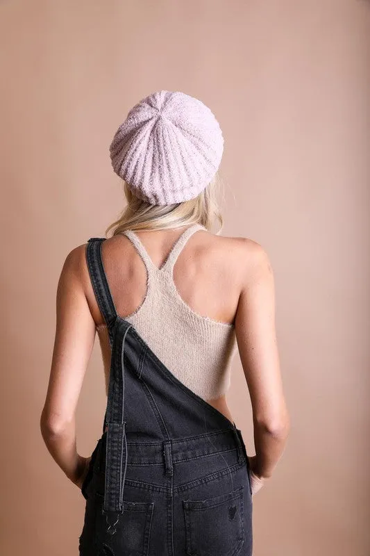 Boucle Knit Beret in multiple colors
