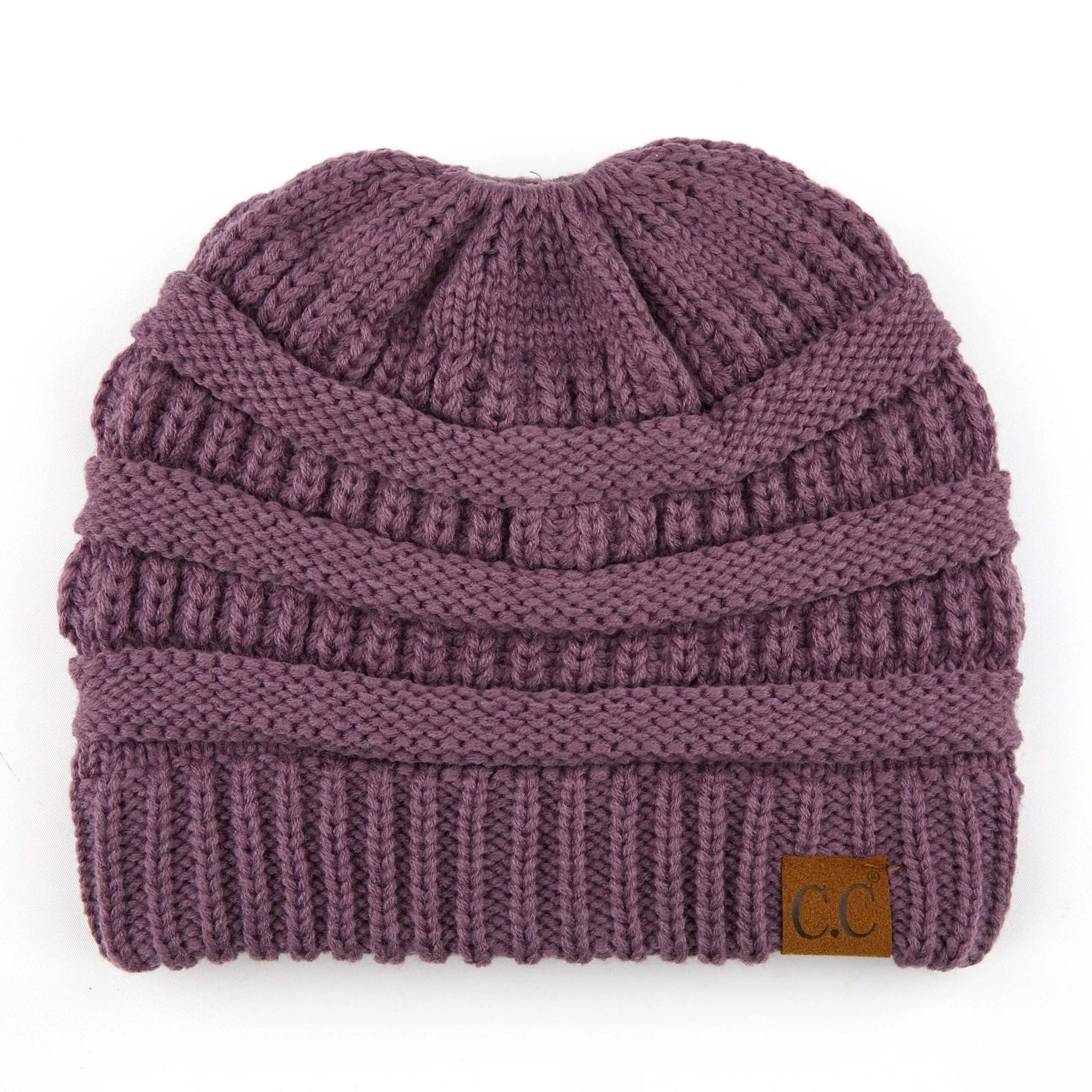 CC Ponytail Messy Bun Youth Kids to Adult Beanies Hats