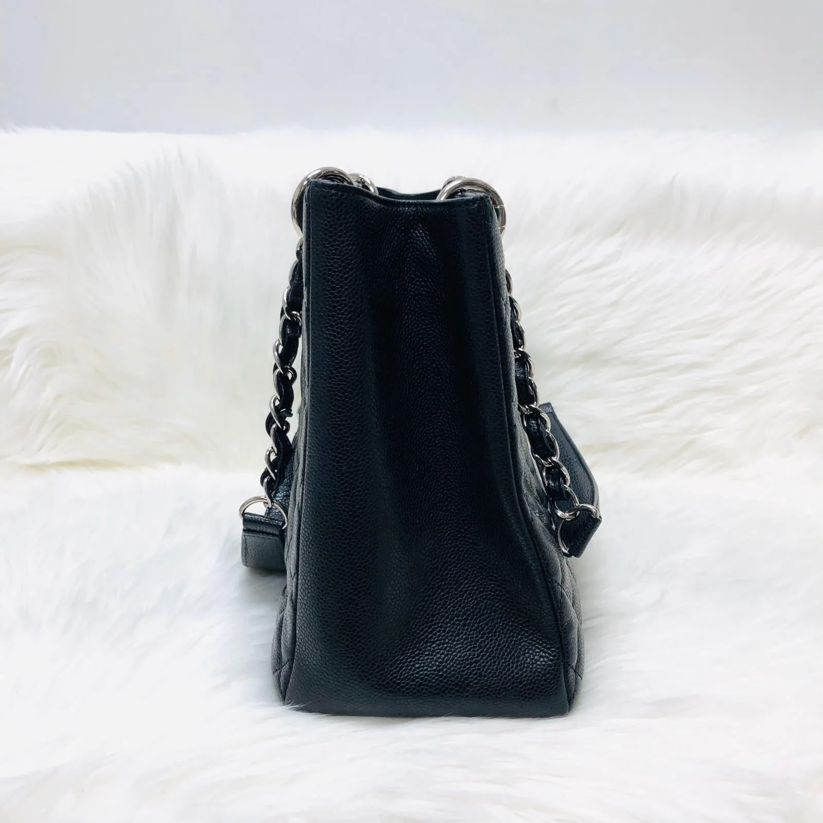 Chanel Black Caviar GST in Black with SHW