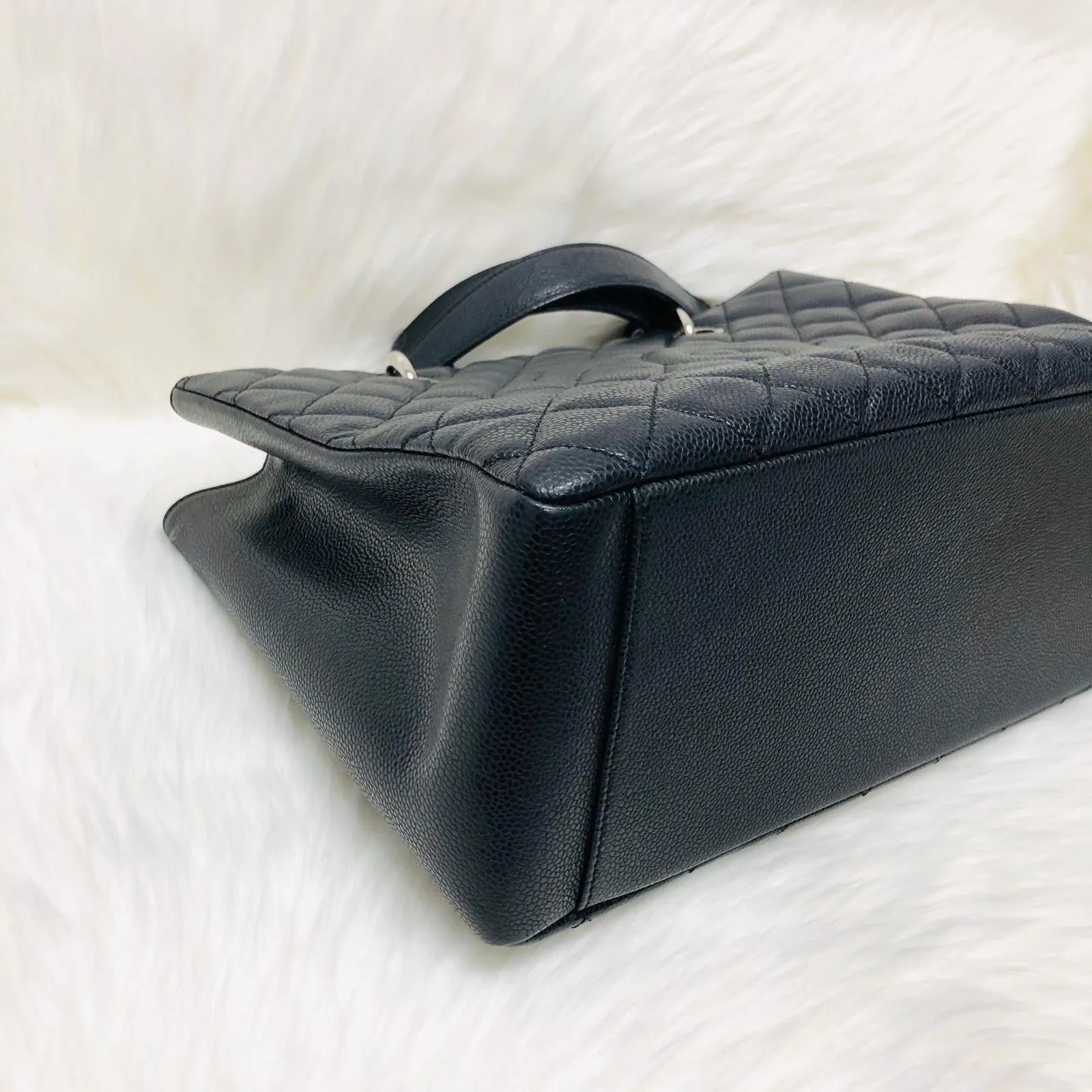 Chanel Black Caviar GST in Black with SHW
