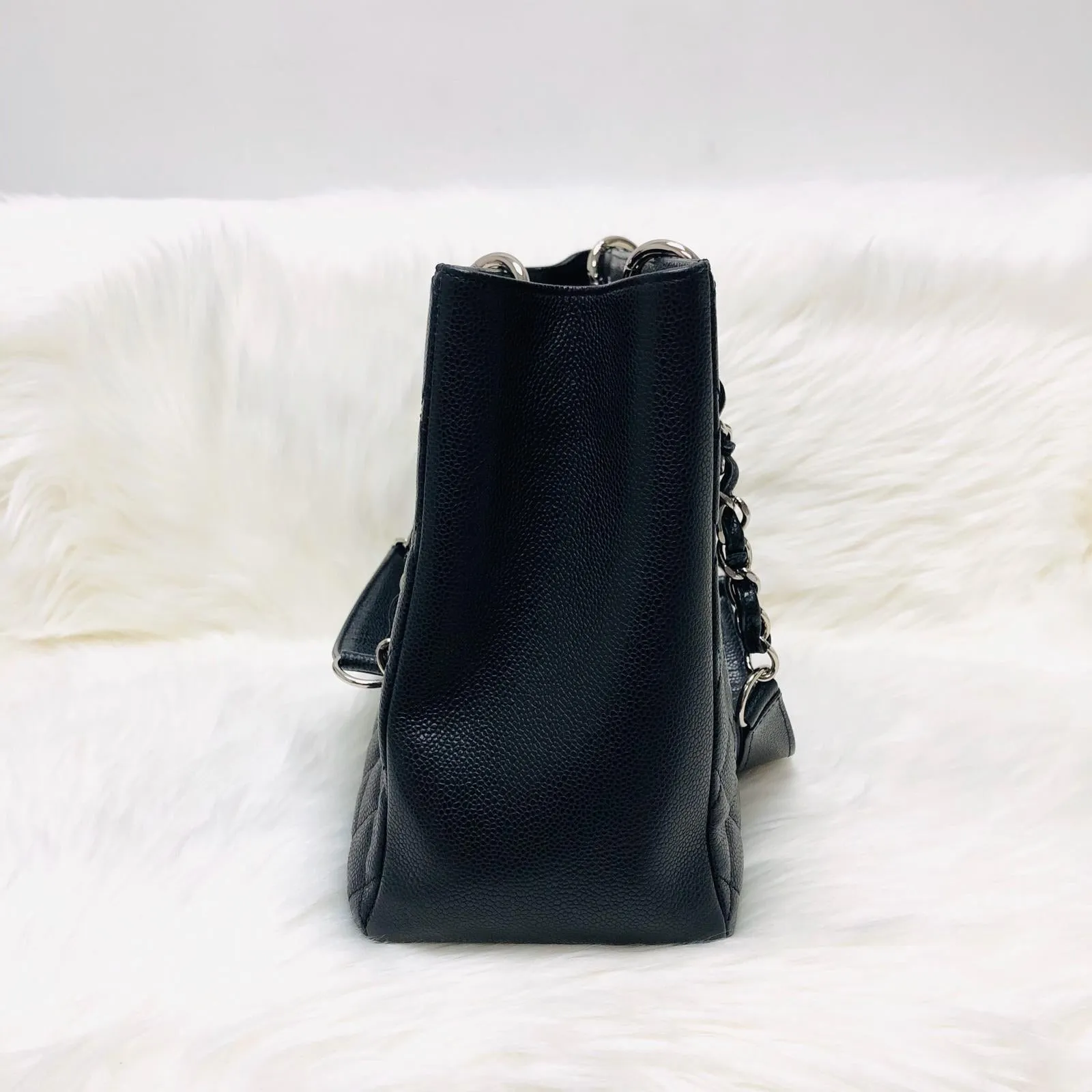 Chanel Black Caviar GST in Black with SHW