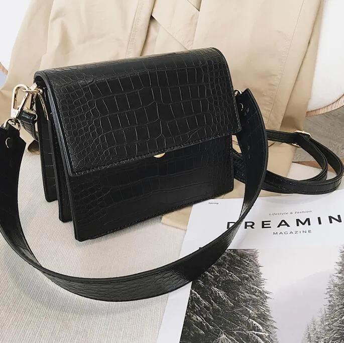 Christmas Gift Women's Designer Luxury Handbag 2021 Fashion New High quality PU Leather Women Handbags Crocodile pattern Shoulder Messenger Bag