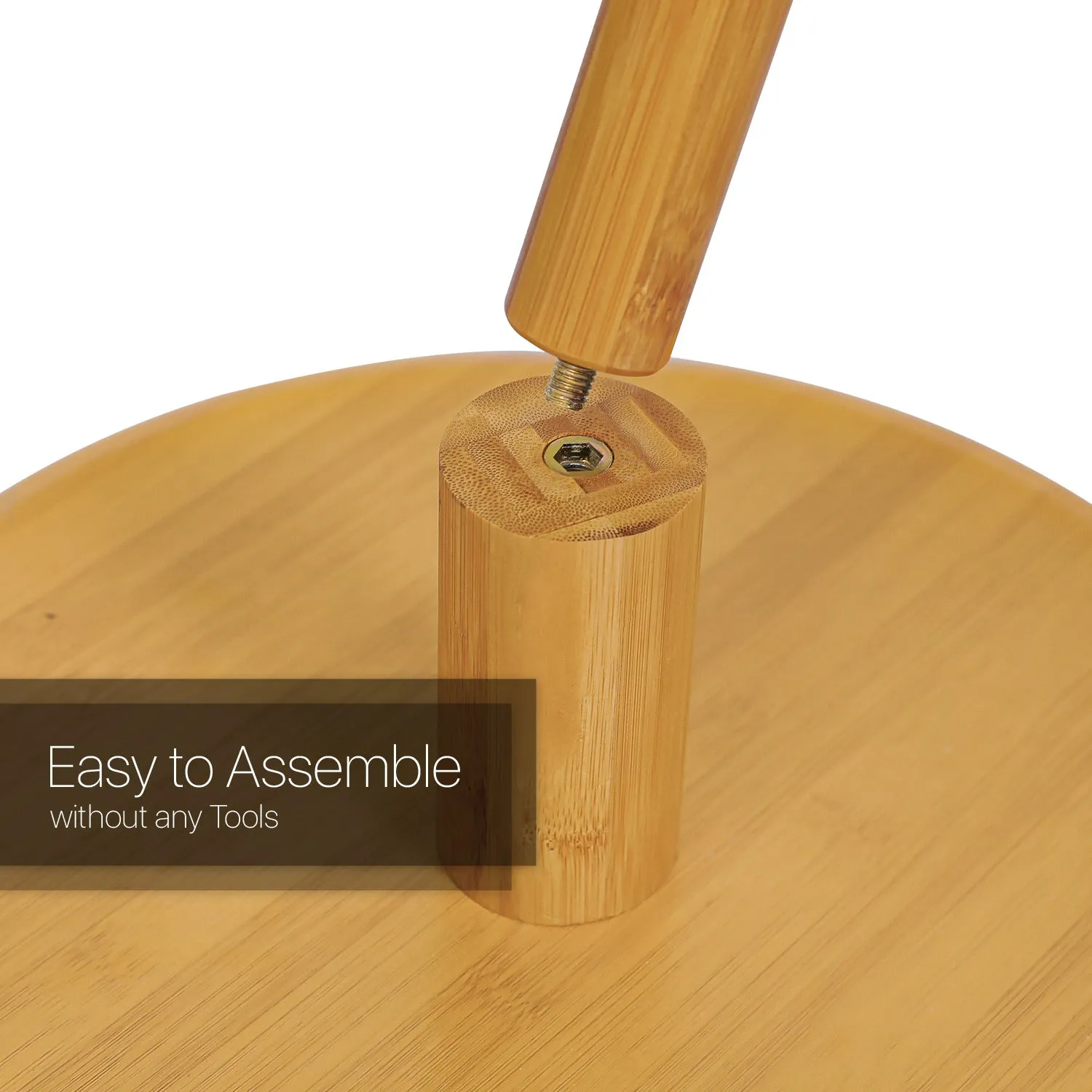 Coat Tree Stand - Round Base - Natural