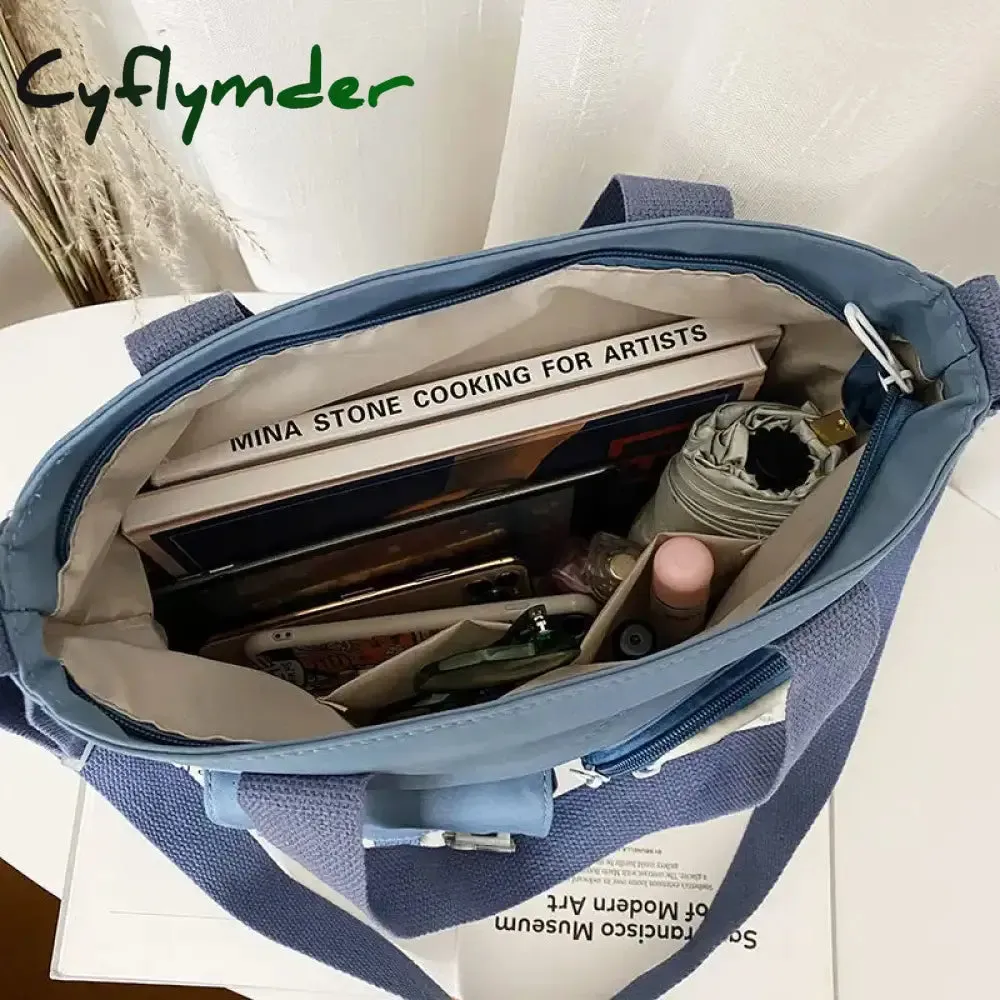 Cyflymder New Designer School Handbag Messeng Bag For Youth Teen Girls Tote Shoulder Bag Large Capacity Nylon Women Crossbody Bag Satchels BACK TO SCHOOL