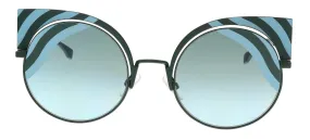 FENDI FF 0215/S  00KC- EQ Teal Cat eye Sunglasses