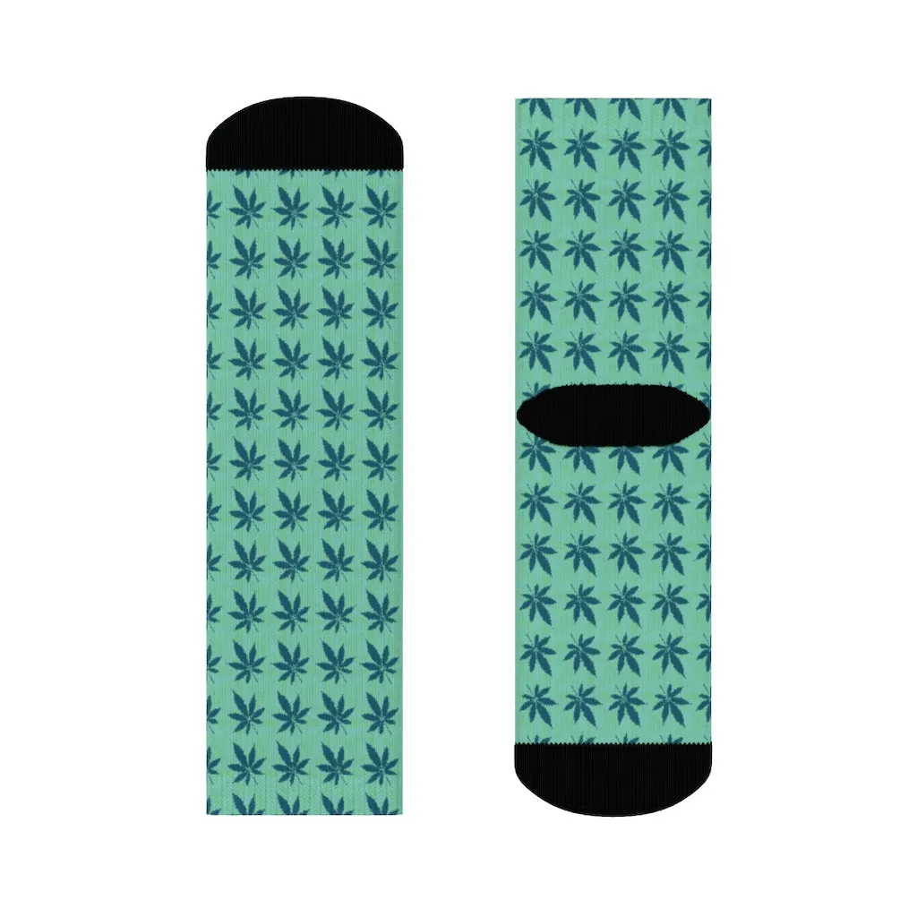 Green Crew Socks