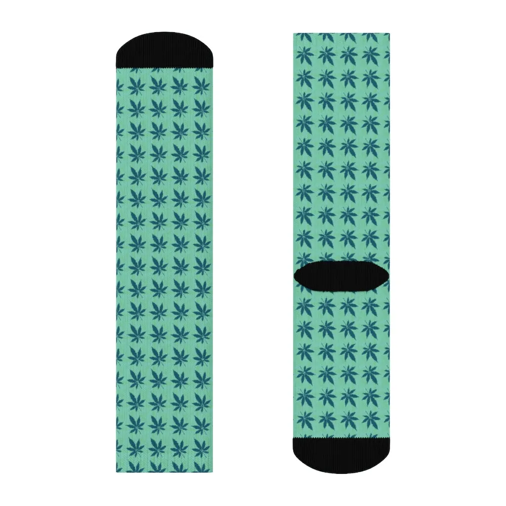 Green Crew Socks