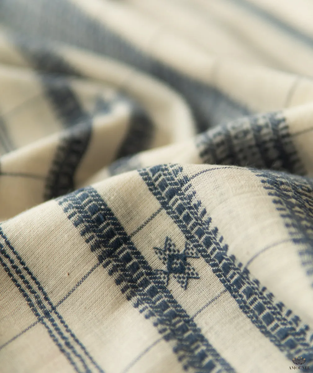 KACCHI  COTTON HANDWOVEN DUPATTA