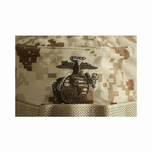 MARINE CORPS BOONIE HAT DIGITAL DESERT MARPAT CAMOUFLAGE LARGE 7.5  USA MADE