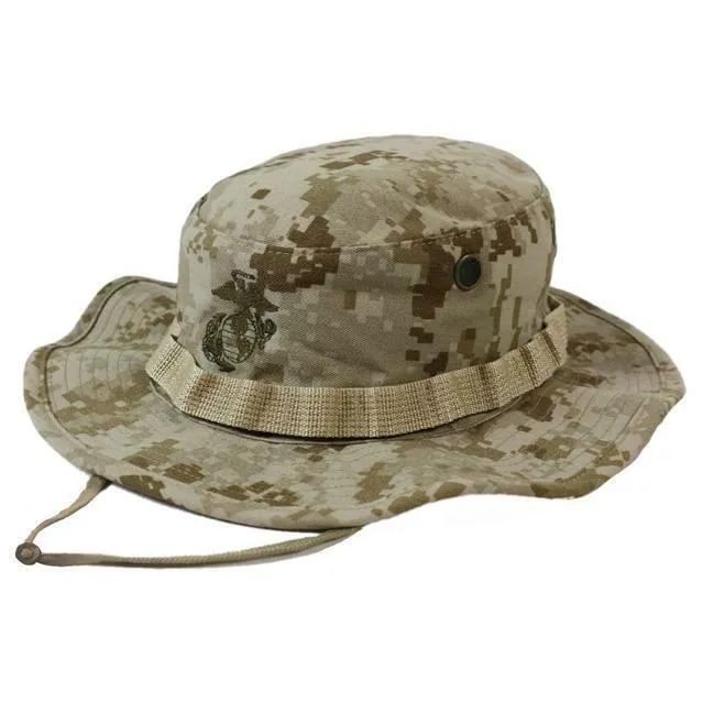 MARINE CORPS BOONIE HAT DIGITAL DESERT MARPAT CAMOUFLAGE LARGE 7.5  USA MADE