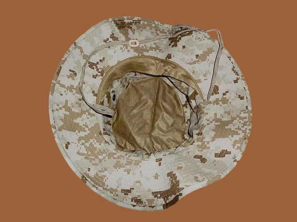 MARINE CORPS BOONIE HAT DIGITAL DESERT MARPAT CAMOUFLAGE LARGE 7.5  USA MADE