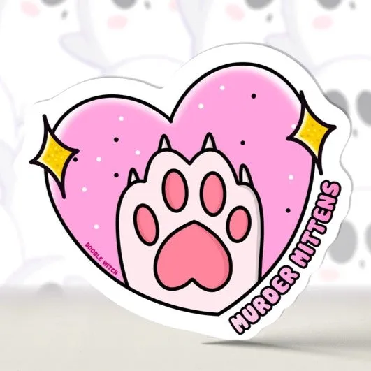 Murder Mittens Sticker