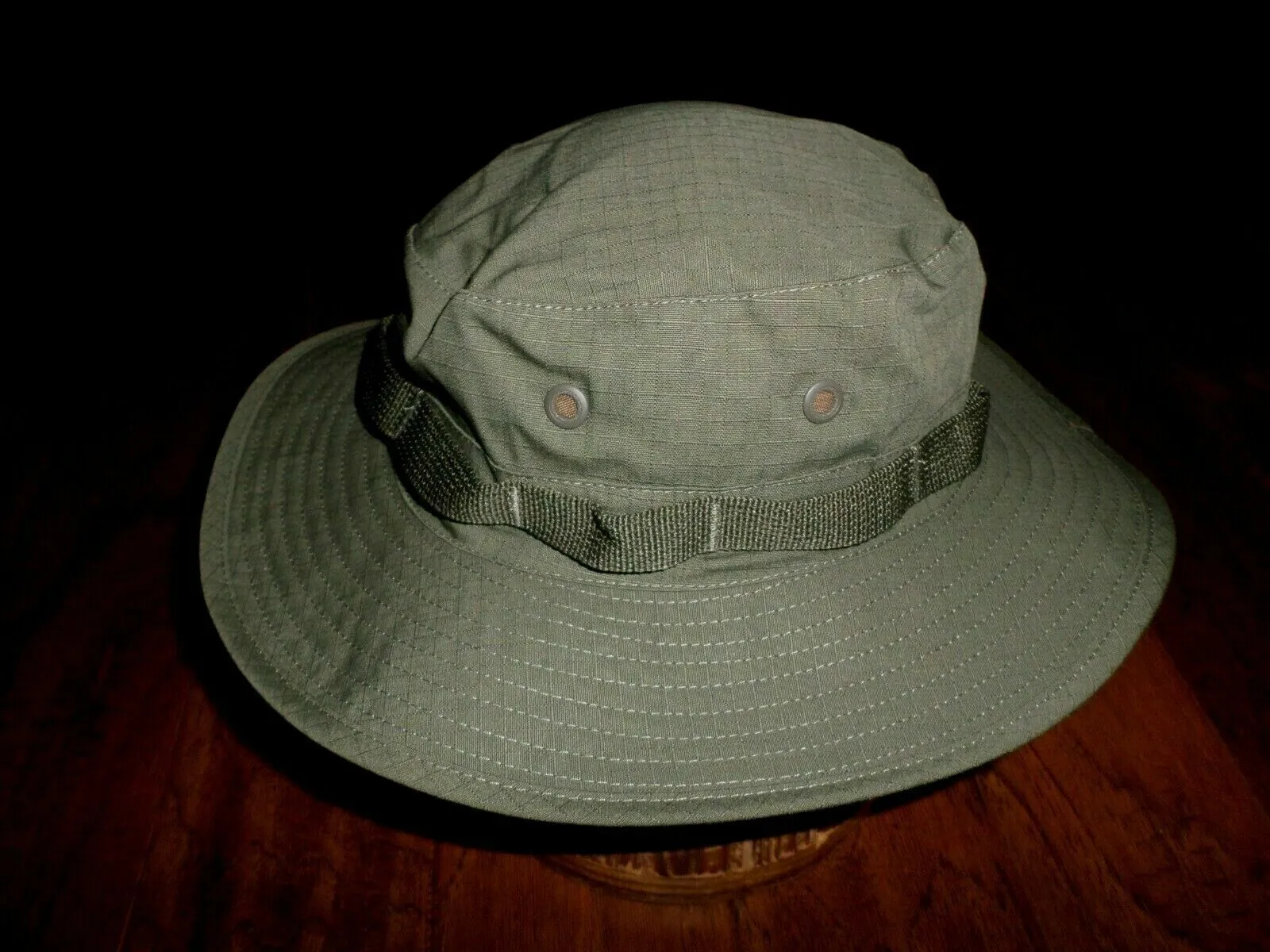 OD GREEN VIETNAM MILITARY TYPE II JUNGLE BOONIE HAT REPRODUCTION MEDIUM 7 1/4