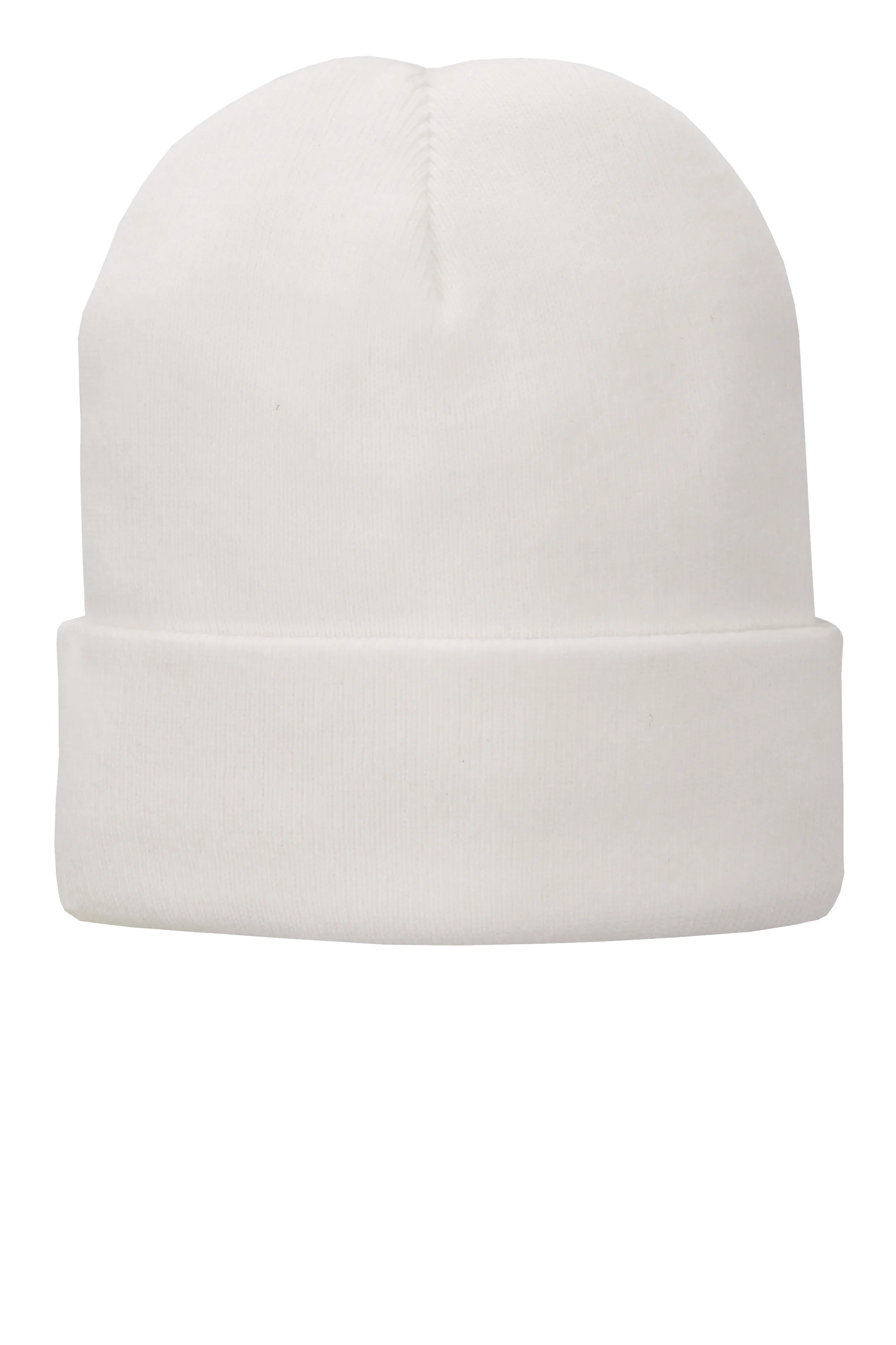 Port & Company® Fleece-Lined Knit Cap - White