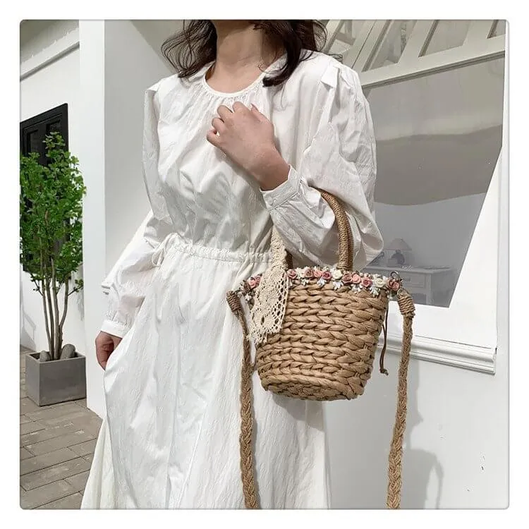 Raffia Beach Tote Straw Handbags For Summer-Showtown