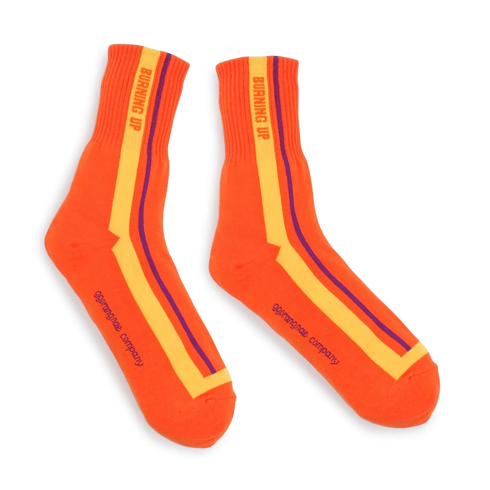 Rugby Burning up Street Fashion Socks (Crew 5pairs) BH15