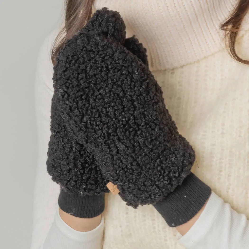 Solid Sherpa Mittens