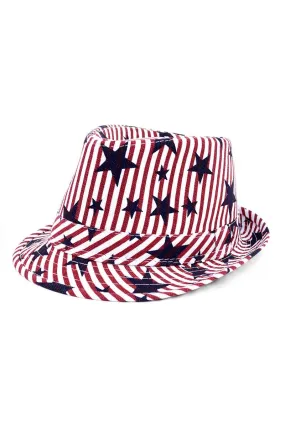 Spring/Summer USA Stars StripesTrilby Fedora