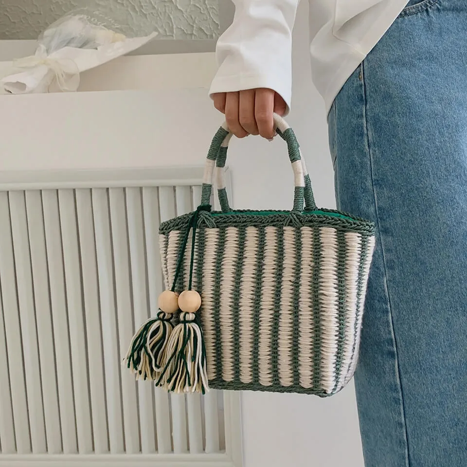 Summer Beach Straw Shoulder Tote Bag Handbags For Women-Showtown
