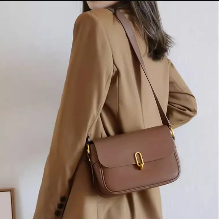 Vvsha Genuine Leather Shoulder Bags Luxury Designer Vintage Crossbody Bag For Ladies 2021New Soft Female Messenger Bag