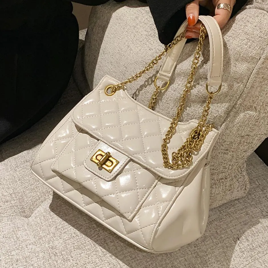 Vvsha Lattice Square Crossbody bag 2024 New High-quality PU Leather Women's Designer Handbag High capacity Shoulder Messenger Bag