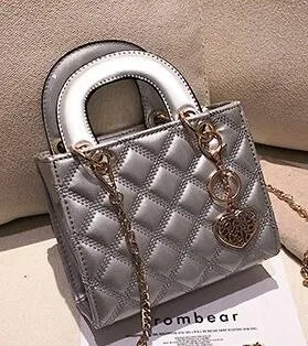 Vvsha Luxury Brand Tote bag 2022 Fashion New High Quality Patent Leather Women's Designer Handbag Lingge Chain Shoulder Messenger Bag