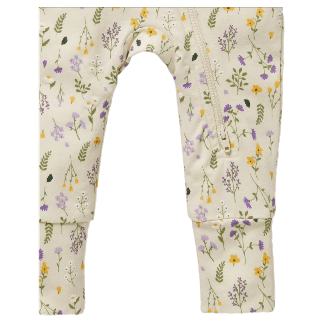 Zipsuit with Feet - Bella Floral