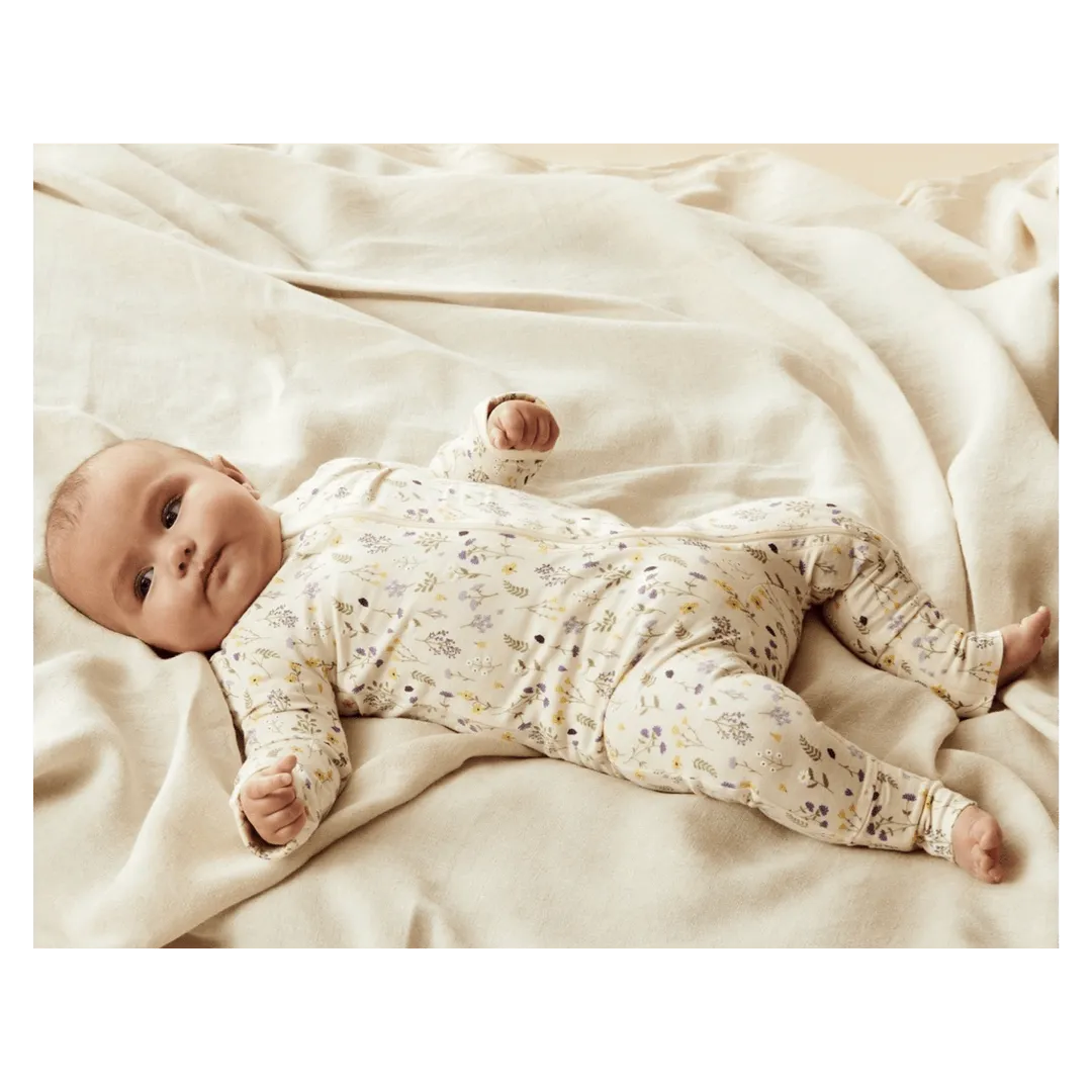 Zipsuit with Feet - Bella Floral