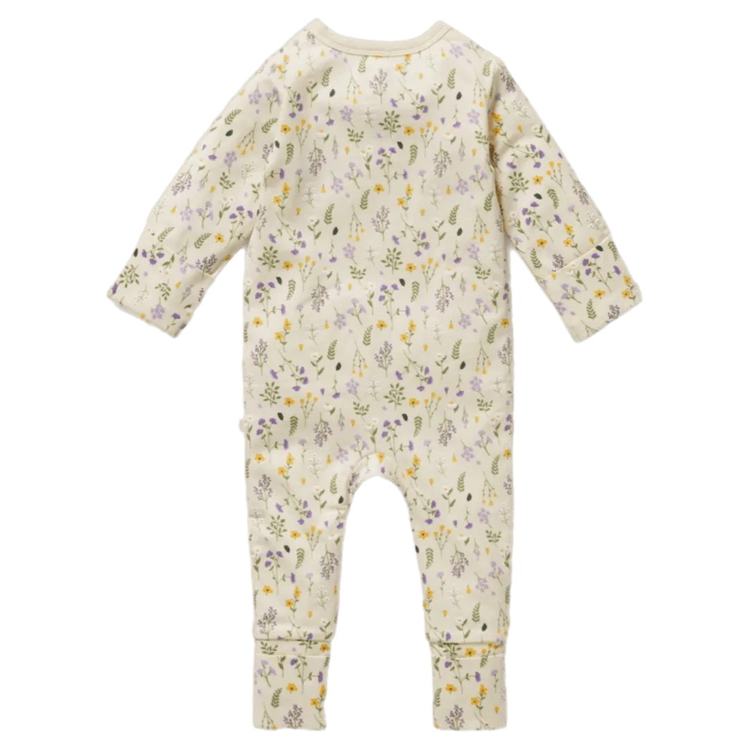 Zipsuit with Feet - Bella Floral